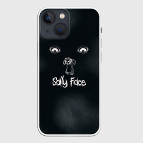 Чехол для iPhone 13 mini с принтом Sally Face в Тюмени,  |  | sally face | гизмо | девид | девочка | игра | лари | ларри | мальчик | маска | мрачная | на лице | пых | с протезом | сал | сали | салли | салли фейс | фейс | фэйс | эддисон | эшли