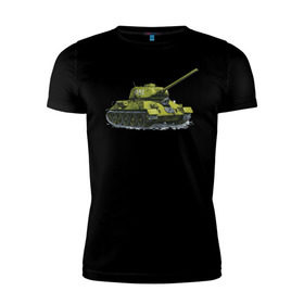 Мужская футболка премиум с принтом Зимний Танк в Тюмени, 92% хлопок, 8% лайкра | приталенный силуэт, круглый вырез ворота, длина до линии бедра, короткий рукав | Тематика изображения на принте: war | бмп | броня | военный | война | зеленый | оборона | онлайн | оружие | снежный | танк | танки | танки онлайн | танчики