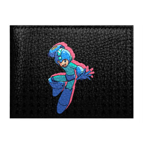 Обложка для студенческого билета с принтом Mega Man (pixel art) Black в Тюмени, натуральная кожа | Размер: 11*8 см; Печать на всей внешней стороне | Тематика изображения на принте: 8 bit | 8bit | art | dendy | famicom | game | games | japan | japanese | man | mega | mega man | megaman | nes | pixel | pixel art | pixelart | retro | video games | videogames