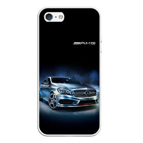 Чехол для iPhone 5/5S матовый с принтом Mercedes AMG в Тюмени, Силикон | Область печати: задняя сторона чехла, без боковых панелей | car | mercedes | mercedes   benz | motorsport | автомобиль | автоспорт | мерседес | спорткар