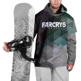 Накидка на куртку 3D с принтом FarCry polygon в Тюмени, 100% полиэстер |  | far cry | far cry 5 | far cry new dawn | far cry primal | farcry | fc 5 | fc5 | game | new dawn | primal | игры | постапокалипсис | фар край | фар край 5
