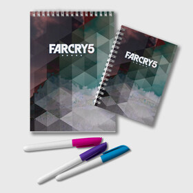 Блокнот с принтом FarCry polygon в Тюмени, 100% бумага | 48 листов, плотность листов — 60 г/м2, плотность картонной обложки — 250 г/м2. Листы скреплены удобной пружинной спиралью. Цвет линий — светло-серый
 | Тематика изображения на принте: far cry | far cry 5 | far cry new dawn | far cry primal | farcry | fc 5 | fc5 | game | new dawn | primal | игры | постапокалипсис | фар край | фар край 5