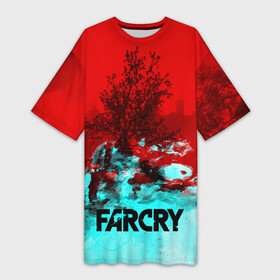 Платье-футболка 3D с принтом FARCRY в Тюмени,  |  | Тематика изображения на принте: far cry | far cry 5 | far cry new dawn | far cry primal | farcry | fc 5 | fc5 | game | new dawn | primal | игры | постапокалипсис | фар край | фар край 5
