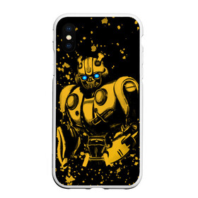 Чехол для iPhone XS Max матовый с принтом Bumblebee в Тюмени, Силикон | Область печати: задняя сторона чехла, без боковых панелей | kefer | volkswagen | автобот | бамблби | трансформатор | трансформаторы | шершень | шмель