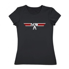 Женская футболка хлопок с принтом Alt N7 Wings в Тюмени, 100% хлопок | прямой крой, круглый вырез горловины, длина до линии бедер, слегка спущенное плечо | 