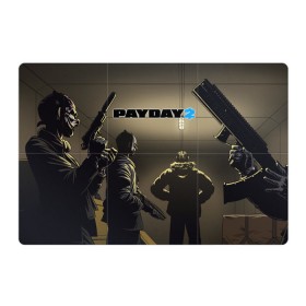 Магнитный плакат 3Х2 с принтом Payday 2 в Тюмени, Полимерный материал с магнитным слоем | 6 деталей размером 9*9 см | 2 | payday | беглец | бот | ограбления | пейдей | призрак | симулятор | техник | штурмовик | шутер