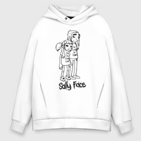 Мужское худи Oversize хлопок с принтом Sally Face в Тюмени, френч-терри — 70% хлопок, 30% полиэстер. Мягкий теплый начес внутри —100% хлопок | боковые карманы, эластичные манжеты и нижняя кромка, капюшон на магнитной кнопке | sally face | гизмо | девид | девочка | игра | лари | ларри | мальчик | маска | мрачная | на лице | пых | с протезом | сал | сали | салли | салли фейс | фейс | фэйс | эддисон | эшли