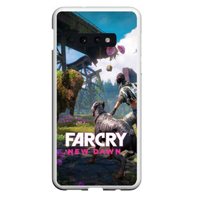 Чехол для Samsung S10E с принтом FARCRYNEW DAWN в Тюмени, Силикон | Область печати: задняя сторона чехла, без боковых панелей | far cry | far cry 5 | far cry new dawn | far cry primal | farcry | fc 5 | fc5 | game | new dawn | primal | игры | постапокалипсис | фар край | фар край 5