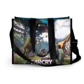 Сумка-шоппер 3D с принтом FARCRY:NEW DAWN в Тюмени, 100% полиэстер | застегивается на металлическую кнопку; внутренний карман застегивается на молнию. Стенки укреплены специальным мягким материалом, чтобы защитить содержимое от несильных ударов
 | far cry | far cry 5 | far cry new dawn | far cry primal | farcry | fc 5 | fc5 | game | new dawn | primal | игры | постапокалипсис | фар край | фар край 5