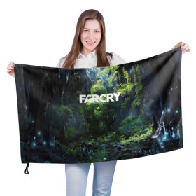 Флаг 3D с принтом FarCry в Тюмени, 100% полиэстер | плотность ткани — 95 г/м2, размер — 67 х 109 см. Принт наносится с одной стороны | 