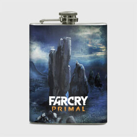 Фляга с принтом FarCry primal в Тюмени, металлический корпус | емкость 0,22 л, размер 125 х 94 мм. Виниловая наклейка запечатывается полностью | 
