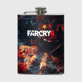 Фляга с принтом FARCRY4 в Тюмени, металлический корпус | емкость 0,22 л, размер 125 х 94 мм. Виниловая наклейка запечатывается полностью | 