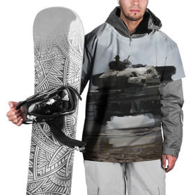 Накидка на куртку 3D с принтом Танк в патруле в Тюмени, 100% полиэстер |  | online | tank | wot | арт | война | игра | онлайн | оружие | отечество | патриот | россия | спецназ | ссср | танки | туман