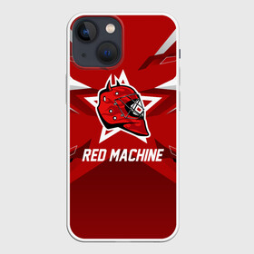 Чехол для iPhone 13 mini с принтом Red machine в Тюмени,  |  | Тематика изображения на принте: hockey | national | red machine | russia | team | красная машина | россия | сборная | хоккей | хоккейная