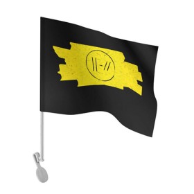 Флаг для автомобиля с принтом TWENTY ONE PILOTS - Trench в Тюмени, 100% полиэстер | Размер: 30*21 см | band | best | blurry | face | indie | logo | music | one | pilots | pop | regional | rock | symbol | top | trench | twenty | vessel | группа | инди | лого | логотип | музыка | пилоты | поп | рок | символ | топ | тренч