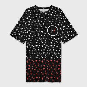 Платье-футболка 3D с принтом Twenty One Pilots   Blurryface в Тюмени,  |  | band | best | blurry | face | indie | logo | music | one | pilots | pop | regional | rock | symbol | top | trench | twenty | vessel | группа | инди | лого | логотип | музыка | пилоты | поп | рок | символ | топ | тренч