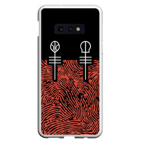 Чехол для Samsung S10E с принтом Twenty One Pilots - Blurryface в Тюмени, Силикон | Область печати: задняя сторона чехла, без боковых панелей | band | best | blurry | face | indie | logo | music | one | pilots | pop | regional | rock | symbol | top | trench | twenty | vessel | группа | инди | лого | логотип | музыка | пилоты | поп | рок | символ | топ | тренч