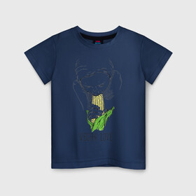 Детская футболка хлопок с принтом Vegan Love в Тюмени, 100% хлопок | круглый вырез горловины, полуприлегающий силуэт, длина до линии бедер | веганство | вегетарианство | здоровье | зелень | кукуруза | любовь | овощ | овощи | растение
