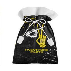Подарочный 3D мешок с принтом TOP - Skeleton Clique в Тюмени, 100% полиэстер | Размер: 29*39 см | band | best | blurry | face | indie | logo | music | one | pilots | pop | regional | rock | symbol | top | trench | twenty | vessel | группа | инди | лого | логотип | музыка | пилоты | поп | рок | символ | топ | тренч