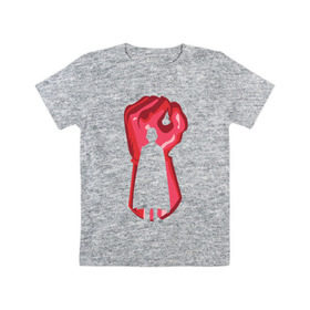 Детская футболка хлопок с принтом Сайтама в Тюмени, 100% хлопок | круглый вырез горловины, полуприлегающий силуэт, длина до линии бедер | ok hero | one | punchm anime | saitama | аниме | ванпанч