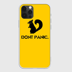Чехол для iPhone 12 Pro Max с принтом Dont Panic в Тюмени, Силикон |  | dont panic | белка | енот | скунс