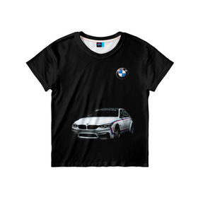 Детская футболка 3D с принтом M3 GTS в Тюмени, 100% гипоаллергенный полиэфир | прямой крой, круглый вырез горловины, длина до линии бедер, чуть спущенное плечо, ткань немного тянется | bmw | car | germany | gts | motorsport | sports car | автомобиль | автоспорт | бмв | германия | спорткар