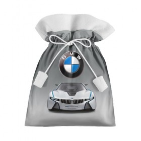 Подарочный 3D мешок с принтом BMW Vision в Тюмени, 100% полиэстер | Размер: 29*39 см | Тематика изображения на принте: bmw | car | germany | motorsport | sports car | автомобиль | автоспорт | бмв | германия | спорткар