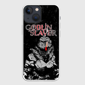 Чехол для iPhone 13 mini с принтом Goblin Slayer black background в Тюмени,  |  | Тематика изображения на принте: ahegao | anime | armor | blood | goblin | knight | manga | slayer | аниме | ахегао | гоблин | гоблинов | гоблины | доспехи | жрица | кровища | кровь | манга | мульт | мультик | ранобэ | рыцарь | сериал