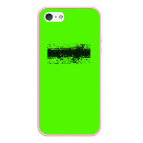 Чехол для iPhone 5/5S матовый с принтом Гранж зеленый в Тюмени, Силикон | Область печати: задняя сторона чехла, без боковых панелей | кислотные костюмы | кислотные цвета | неон | флуоресцентные принты