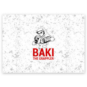 Поздравительная открытка с принтом Baki the Grappler / Боец Баки в Тюмени, 100% бумага | плотность бумаги 280 г/м2, матовая, на обратной стороне линовка и место для марки
 | ahegao | anime | baki | fighter | grappler | manga | the | аниме | анимешники | анимешнику | ахегао | баки | боевые | боец | бойцы | доппо | драки | искусства | манга | мульт | мультик | сериал | хамма | юдзиро
