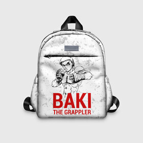 Детский рюкзак 3D с принтом Baki the Grappler в Тюмени, 100% полиэстер | лямки с регулируемой длиной, сверху петелька, чтобы рюкзак можно было повесить на вешалку. Основное отделение закрывается на молнию, как и внешний карман. Внутри дополнительный карман. По бокам два дополнительных кармашка | Тематика изображения на принте: ahegao | anime | baki | fighter | grappler | manga | the | аниме | анимешники | анимешнику | ахегао | баки | боевые | боец | бойцы | доппо | драки | искусства | манга | мульт | мультик | сериал | хамма | юдзиро