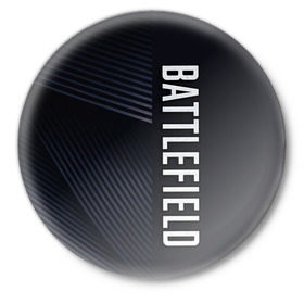Значок с принтом BATTLEFIELD в Тюмени,  металл | круглая форма, металлическая застежка в виде булавки | Тематика изображения на принте: 