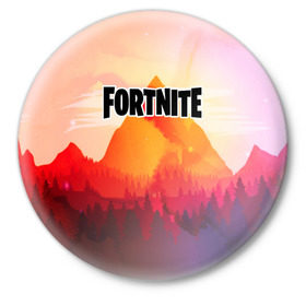 Значок с принтом FORTNITE collection game в Тюмени,  металл | круглая форма, металлическая застежка в виде булавки | Тематика изображения на принте: 