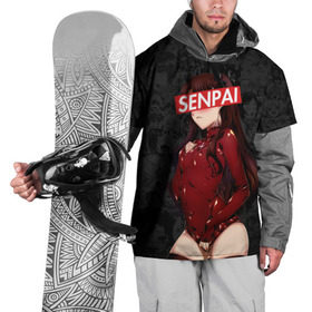 Накидка на куртку 3D с принтом Anime (Senpai 1) в Тюмени, 100% полиэстер |  | Тематика изображения на принте: ahegao | anime | manga | sempai | senpai | аниме | ахегао | манга | семпай | сенпай