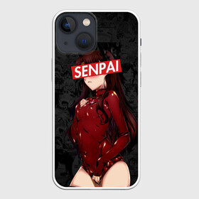 Чехол для iPhone 13 mini с принтом Anime (Senpai 1) в Тюмени,  |  | ahegao | anime | manga | sempai | senpai | аниме | ахегао | манга | семпай | сенпай