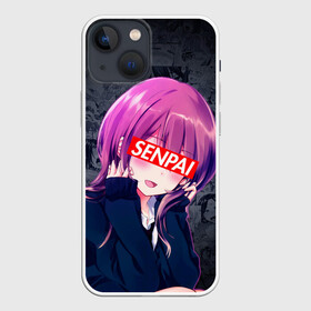 Чехол для iPhone 13 mini с принтом Anime (Senpai 2) в Тюмени,  |  | ahegao | anime | manga | sempai | senpai | аниме | ахегао | манга | семпай | сенпай