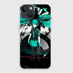 Чехол для iPhone 13 с принтом Miku Hatsune Vocaloid в Тюмени,  |  | hatsune miku | miku hatsune | vocaloid | вокалоид | мику хатсуне | мику хатсунэ | мику хацуне | мику хацунэ | хатсуне мику | хатсунэ мику | хацуне мику | хацунэ мику