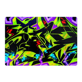 Магнитный плакат 3Х2 с принтом Кислотное Граффити в Тюмени, Полимерный материал с магнитным слоем | 6 деталей размером 9*9 см | graffity | paint | street art | urban | город | граффити | искусство | кирпичи | краски | рисунки | стена | улицы | уличное искусство