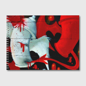 Альбом для рисования с принтом GRAFFITY ONE в Тюмени, 100% бумага
 | матовая бумага, плотность 200 мг. | Тематика изображения на принте: graffity | paint | street art | urban | город | граффити | искусство | кирпичи | краски | рисунки | стена | улицы | уличное искусство