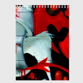 Скетчбук с принтом GRAFFITY ONE в Тюмени, 100% бумага
 | 48 листов, плотность листов — 100 г/м2, плотность картонной обложки — 250 г/м2. Листы скреплены сверху удобной пружинной спиралью | graffity | paint | street art | urban | город | граффити | искусство | кирпичи | краски | рисунки | стена | улицы | уличное искусство