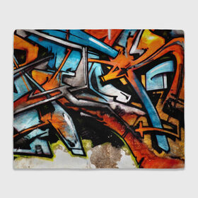 Плед 3D с принтом Граффити в Тюмени, 100% полиэстер | закругленные углы, все края обработаны. Ткань не мнется и не растягивается | grafity | paint | street art | urban | город | граффити | искусство | кирпичи | краски | рисунки | стена | улицы | уличное искусство