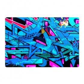 Магнитный плакат 3Х2 с принтом GRAFFITY в Тюмени, Полимерный материал с магнитным слоем | 6 деталей размером 9*9 см | Тематика изображения на принте: grafity | paint | street art | urban | город | граффити | искусство | кирпичи | краски | рисунки | стена | улицы | уличное искусство