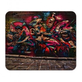 Коврик прямоугольный с принтом disquared urban graffity в Тюмени, натуральный каучук | размер 230 х 185 мм; запечатка лицевой стороны | Тематика изображения на принте: grafity | paint | street art | urban | город | граффити | искусство | кирпичи | краски | рисунки | стена | улицы | уличное искусство