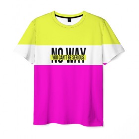 Мужская футболка 3D с принтом Serious розовый в Тюмени, 100% полиэфир | прямой крой, круглый вырез горловины, длина до линии бедер | кислотные костюмы | кислотные цвета | неон | флуоресцентные принты