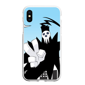 Чехол для iPhone XS Max матовый с принтом Soul Eater - Shinigami в Тюмени, Силикон | Область печати: задняя сторона чехла, без боковых панелей | Тематика изображения на принте: lord death | shinigami | soul eater | пожиратель душ | синигами