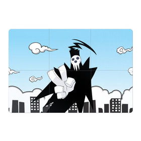 Магнитный плакат 3Х2 с принтом Soul Eater - Shinigami в Тюмени, Полимерный материал с магнитным слоем | 6 деталей размером 9*9 см | lord death | shinigami | soul eater | пожиратель душ | синигами