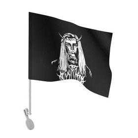 Флаг для автомобиля с принтом Ghostemane devil в Тюмени, 100% полиэстер | Размер: 30*21 см | ghostemane | ghostemane mercury | ghostemane nihi | trash gang | гостмейн