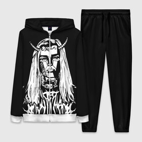 Женский костюм 3D с принтом Ghostemane devil в Тюмени,  |  | ghostemane | ghostemane mercury | ghostemane nihi | trash gang | гостмейн