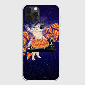 Чехол для iPhone 12 Pro Max с принтом Пицца - Кот в Тюмени, Силикон |  | Тематика изображения на принте: cat | galaxy | lightning | pizza | грозовой кошак | диджей | космос | кот | котики | котэ | кошак | метеориты | молния | пицца | прикол | приколы с котами | прикольная