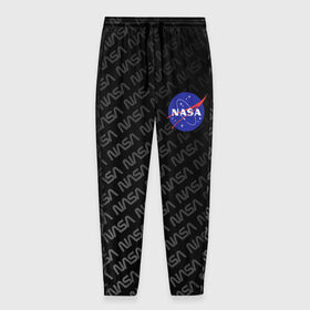 Мужские брюки 3D с принтом NASA в Тюмени, 100% полиэстер | манжеты по низу, эластичный пояс регулируется шнурком, по бокам два кармана без застежек, внутренняя часть кармана из мелкой сетки | Тематика изображения на принте: nasa | space